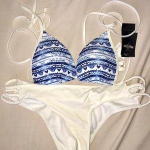 Xs Hollister bikini top and small bottoms